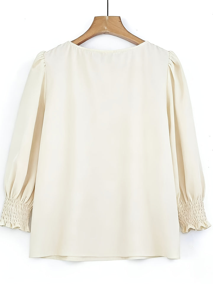 Maren | Refined Puff-Sleeve Blouse
