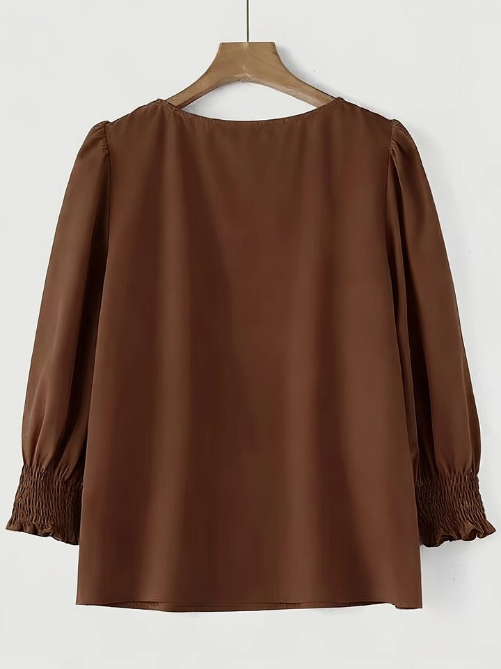 Maren | Refined Puff-Sleeve Blouse