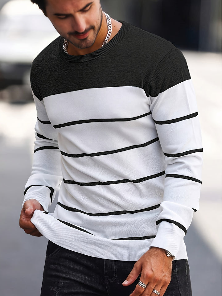 Bennington | Classic Striped Crew Neck Sweater