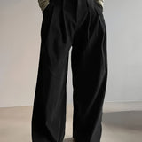 Louisa | Pleated Wide-Leg Trousers