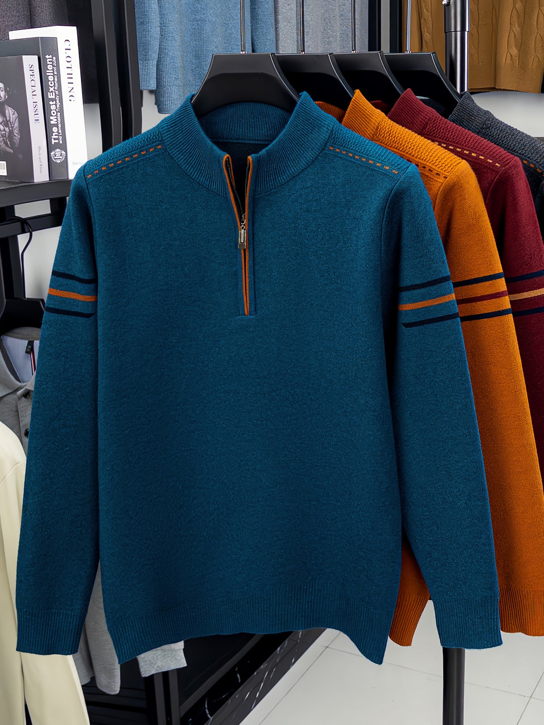 Emory | Quarter-Zip Knit Sweater