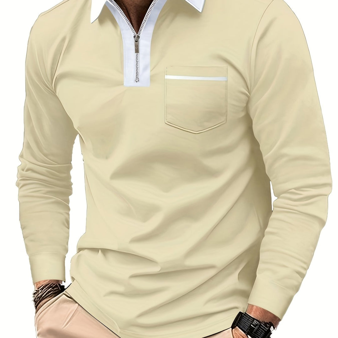 Fletcher | Refined Zip-Collar Polo Shirt