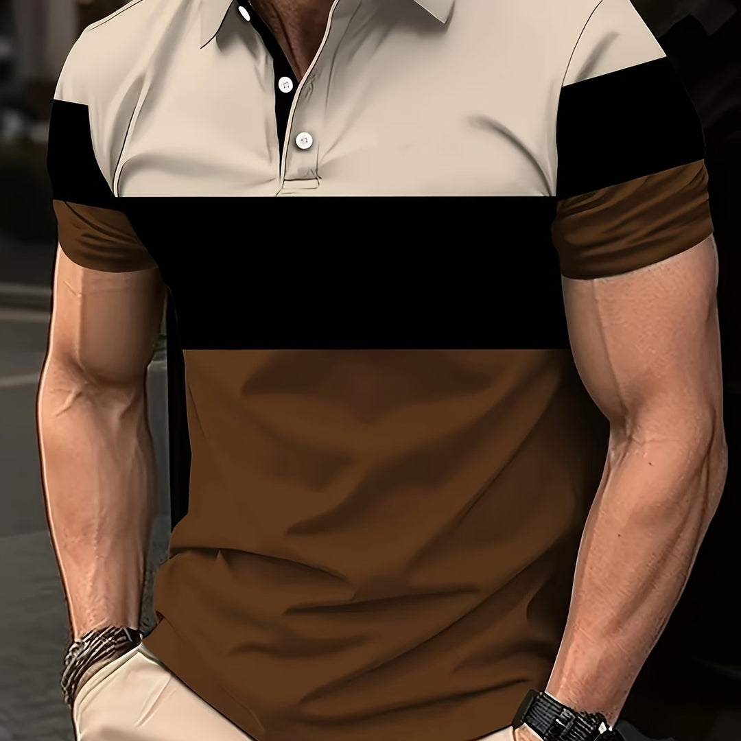Theodore | Color-Block Short Sleeve Polo