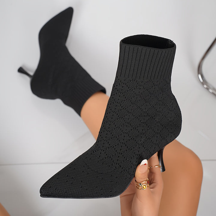 Lorena | Sleek Pointed-Toe Heeled Ankle Boots