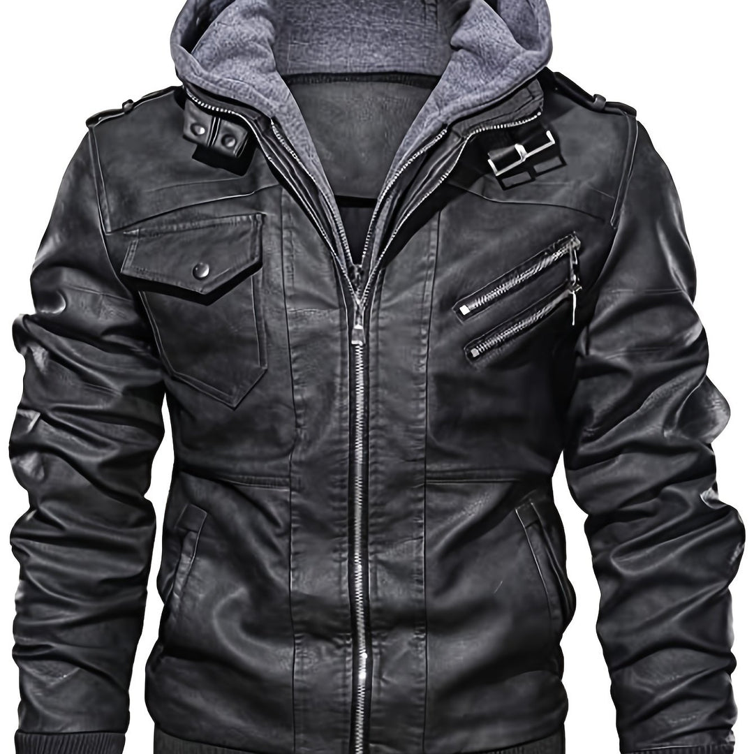 Killian | Hooded Biker Jacket