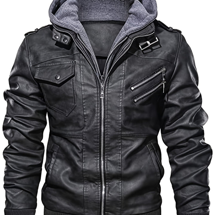 Killian | Hooded Biker Jacket