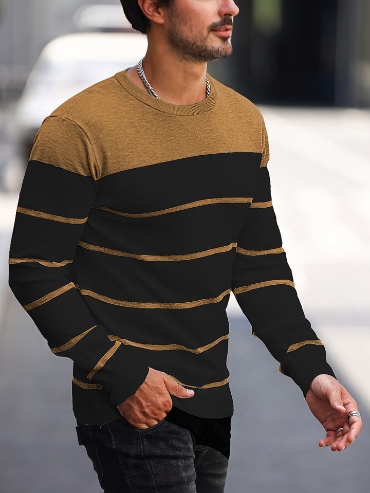 Bennington | Classic Striped Crew Neck Sweater