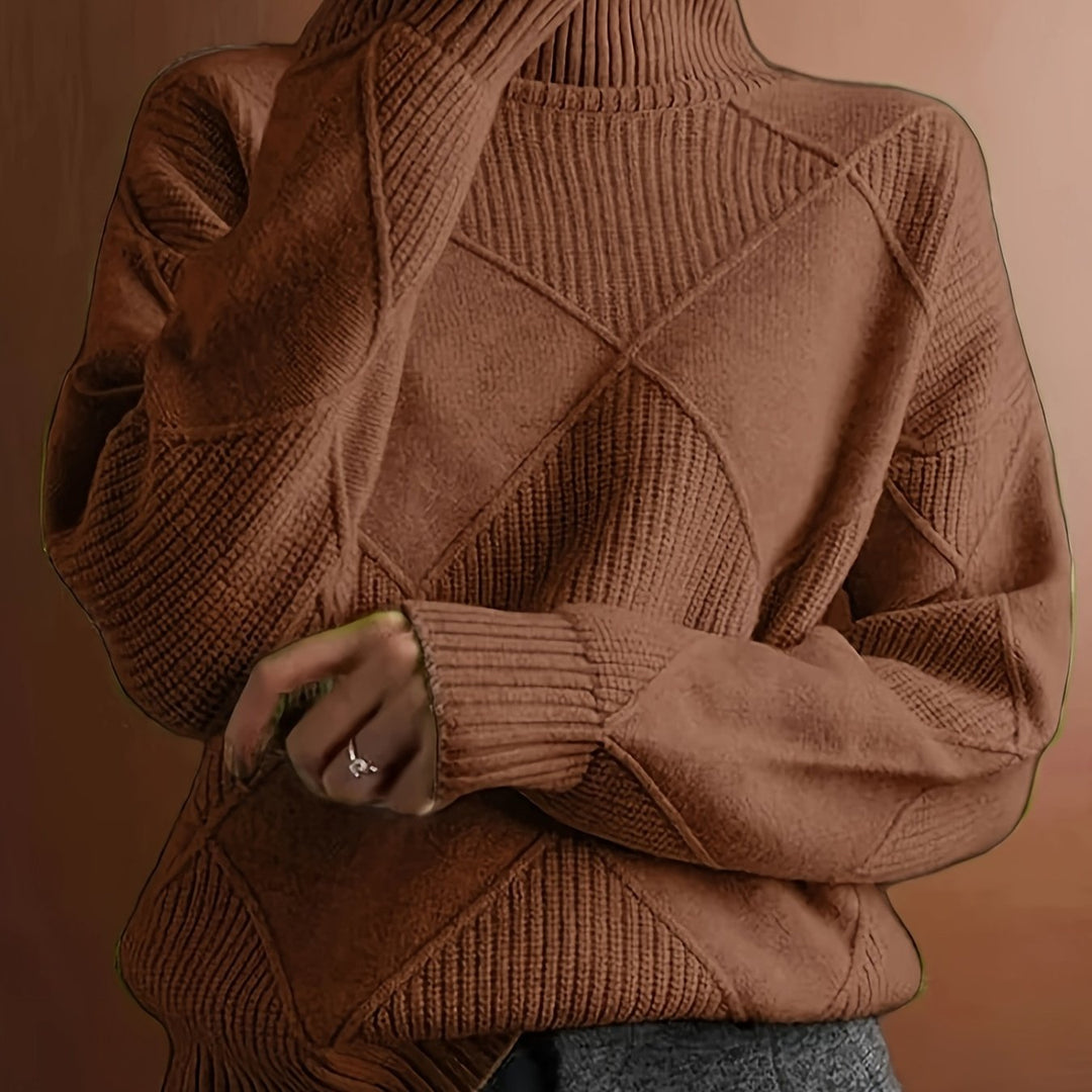 Maren | Textured Turtleneck Sweater