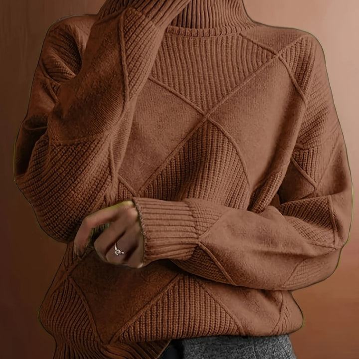 Maren | Textured Turtleneck Sweater