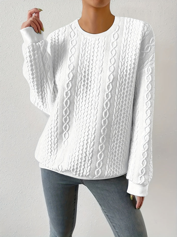 Marion | Textured Crewneck Sweatshirt