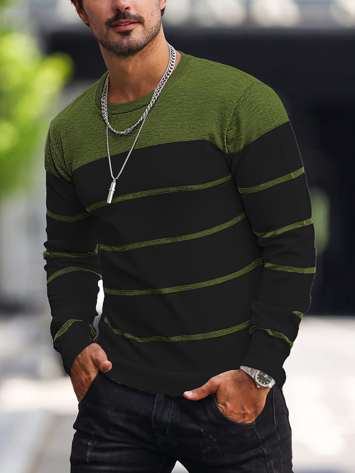 Bennington | Classic Striped Crew Neck Sweater