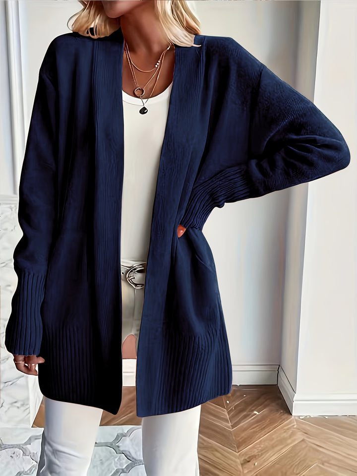 Charlotte | Draped Open-Front Cardigan