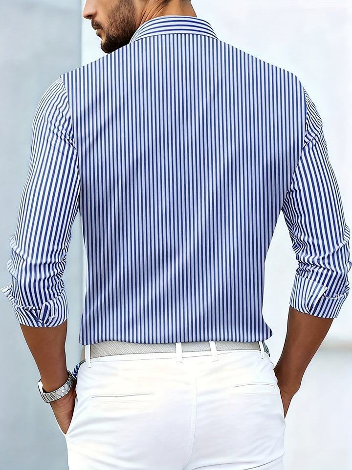 Weston | Refined Striped Long Sleeve Shirt