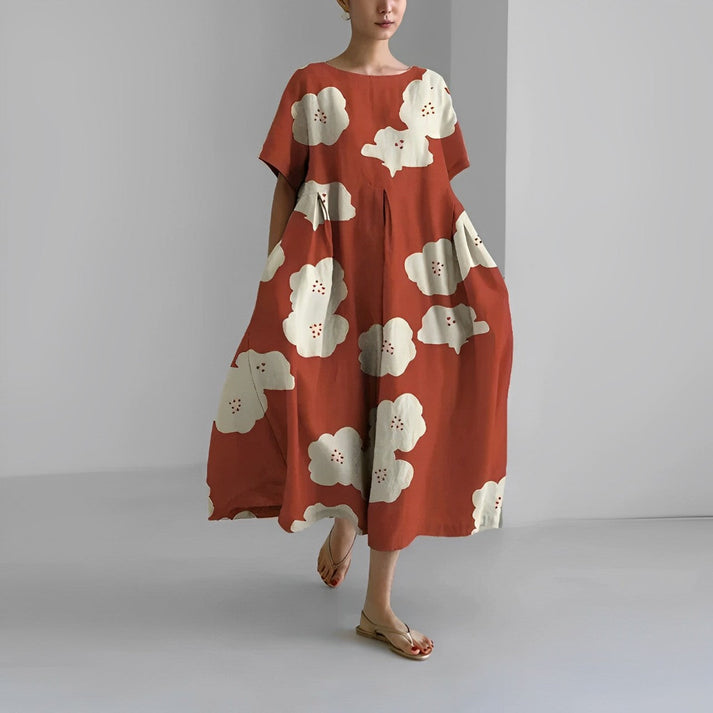 Simone | Casual Floral Midi Dress