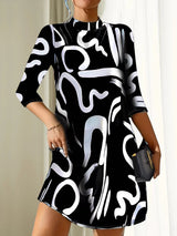 Jessica | Elegant Round Neck Midi Dress