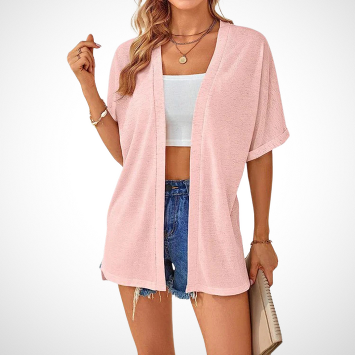 Wendy | Relaxed Flowy Short Sleeve Cardigan