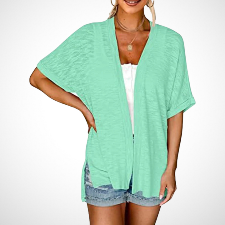 Wendy | Relaxed Flowy Short Sleeve Cardigan