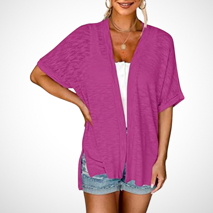 Wendy | Relaxed Flowy Short Sleeve Cardigan