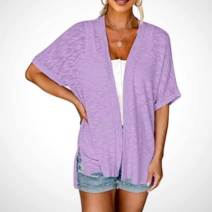 Wendy | Relaxed Flowy Short Sleeve Cardigan