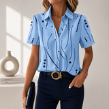 Cassandra | Abstract Print Blouse