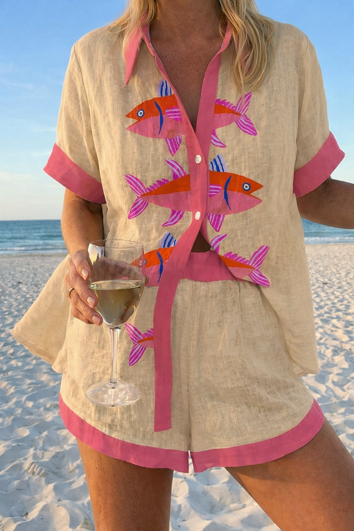 Marlowe | Breezy Printed Two-Piece Set