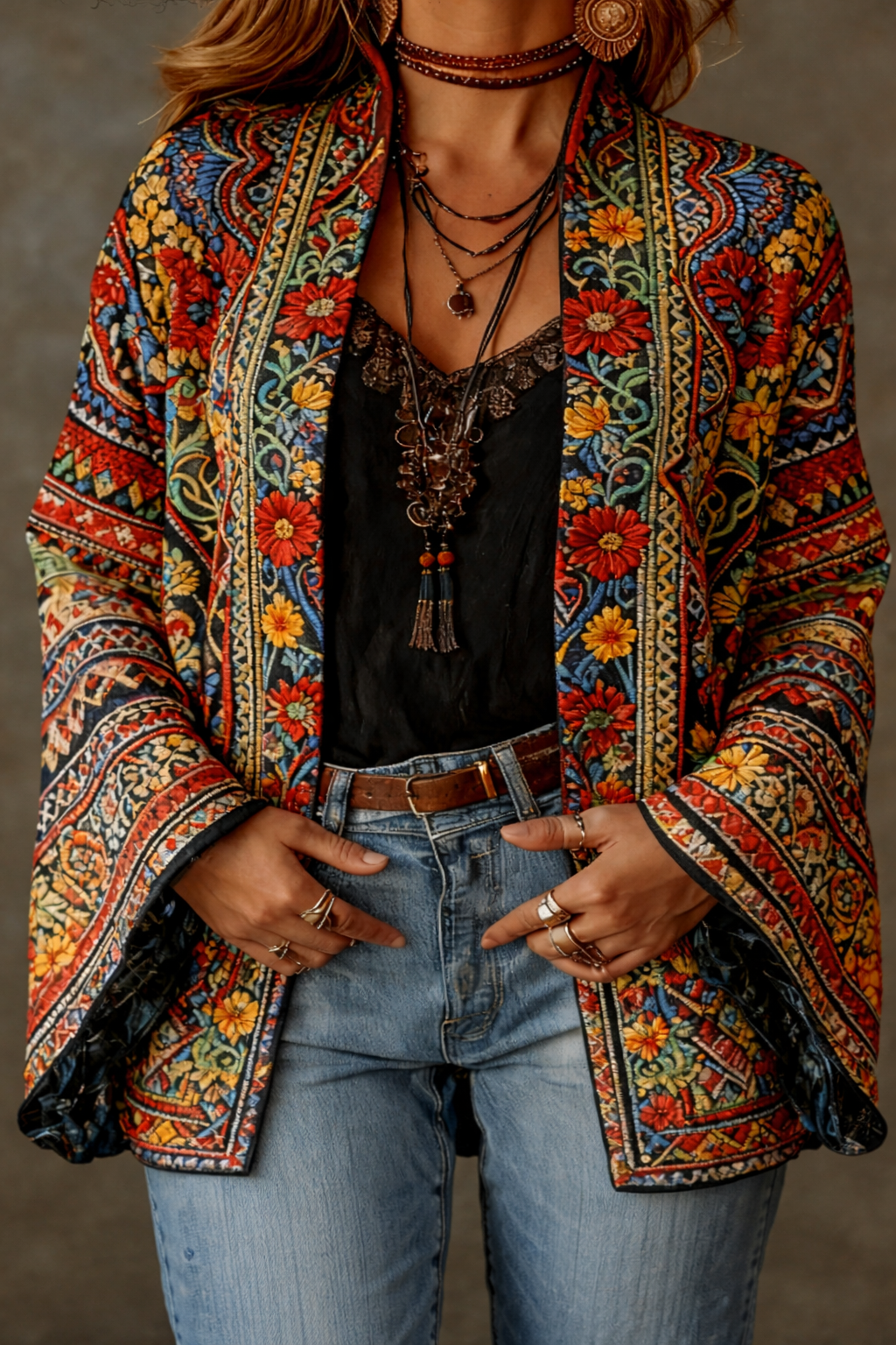 Delia | Ornate Bohemian Cardigan