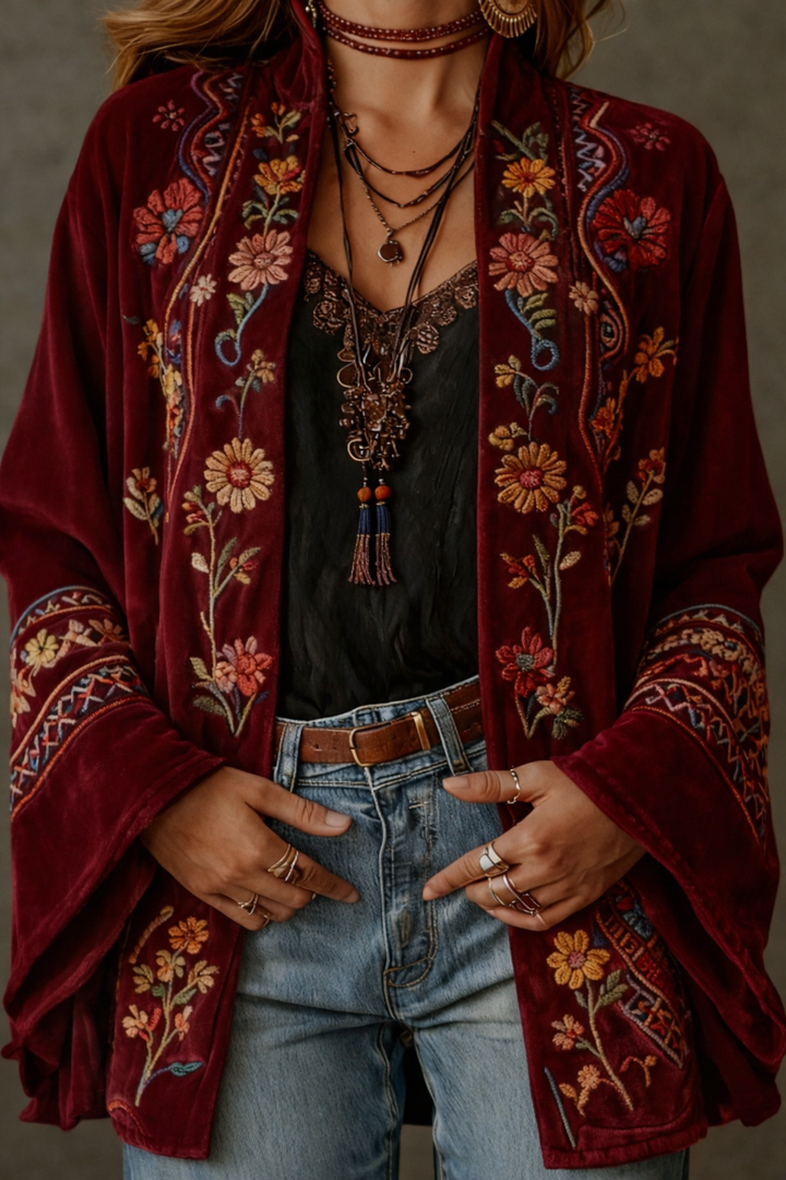 Delia | Ornate Bohemian Cardigan