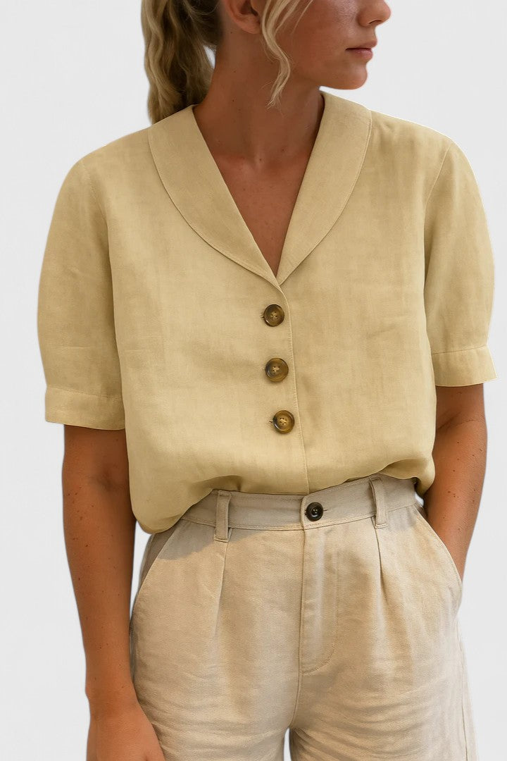 Sierra | Relaxed Button-Front Blouse