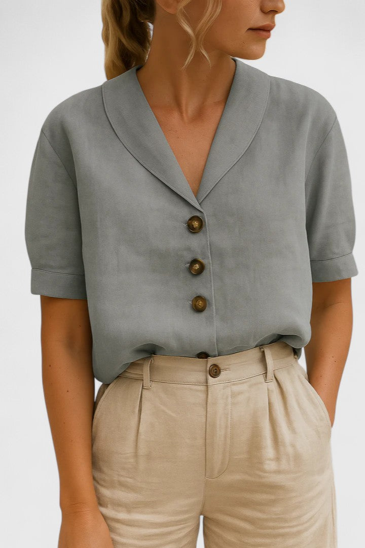 Sierra | Relaxed Button-Front Blouse