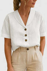 Sierra | Relaxed Button-Front Blouse