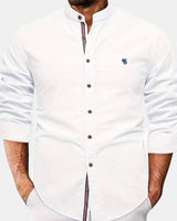Bennett | Stand Collar Long Sleeve Shirt