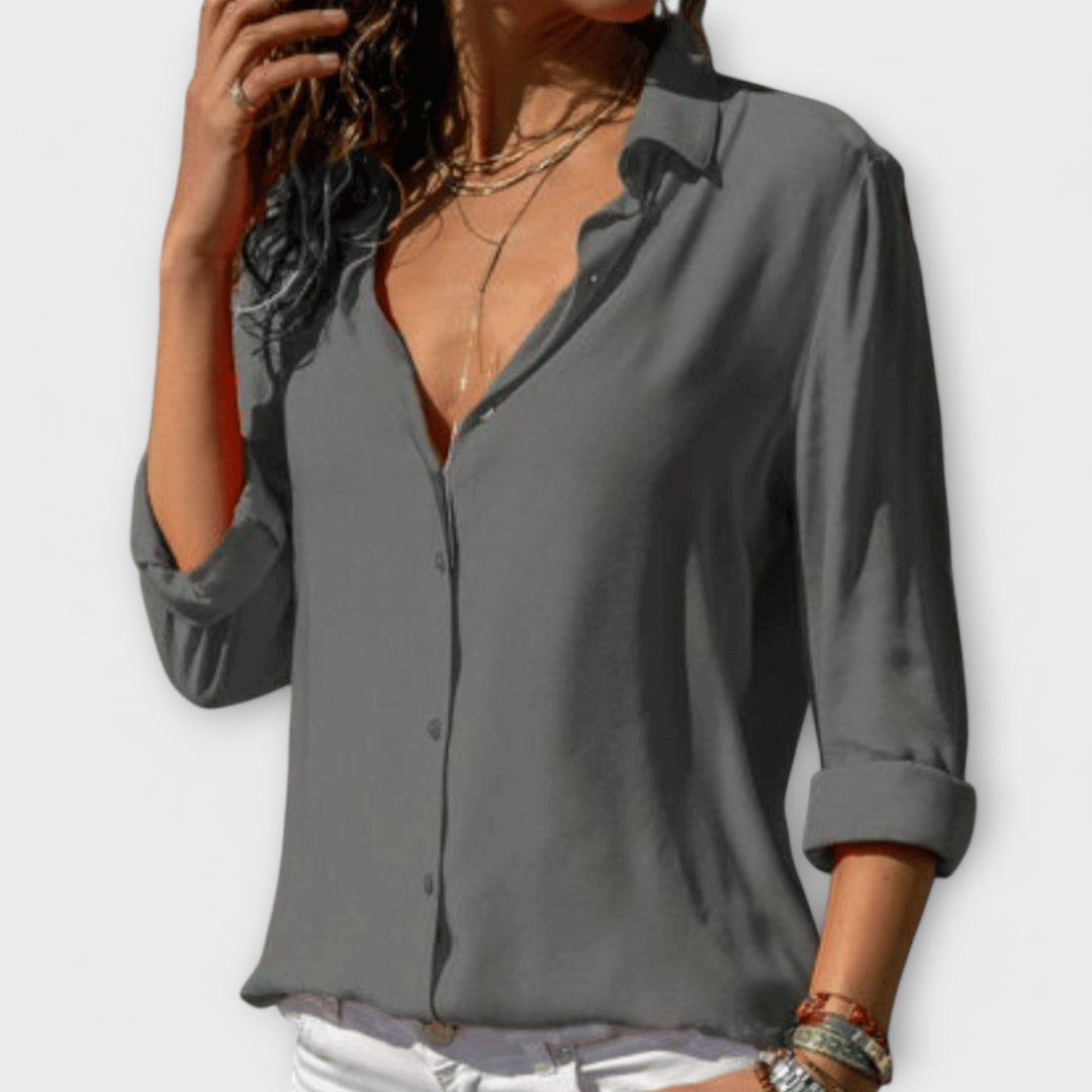 Adrienne | Refined Button-Up Blouse