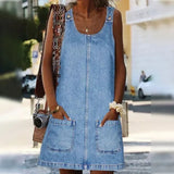 Deby | Classic Sleeveless Denim Dress