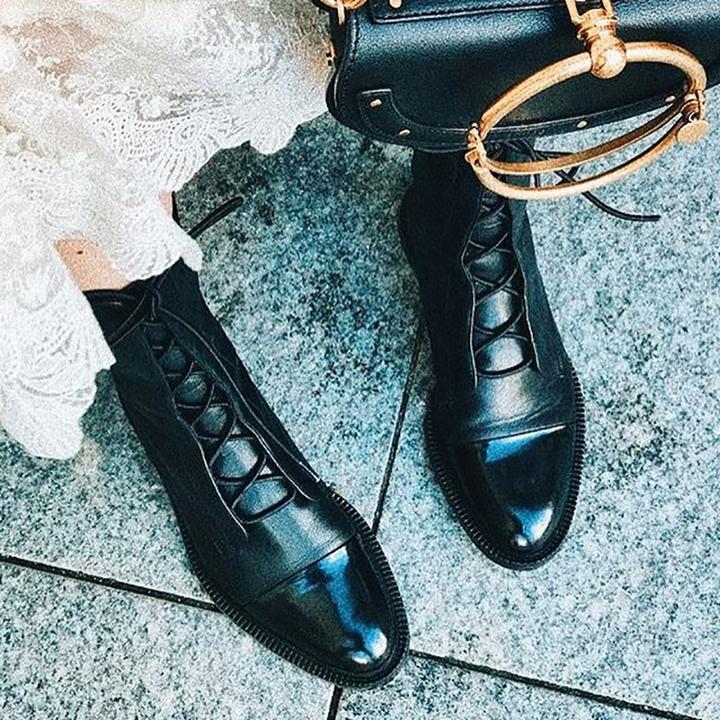 Sophia | Elegant Lace Up Ankle Boots