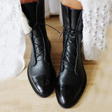 Sophia | Elegant Lace Up Ankle Boots