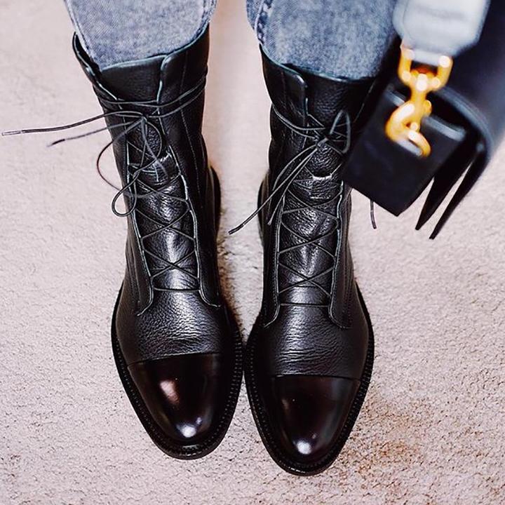 Sophia | Elegant Lace Up Ankle Boots