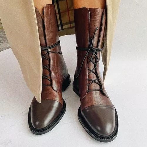 Sophia | Elegant Lace Up Ankle Boots