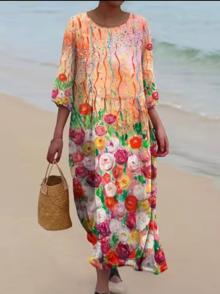 Marigold | Vibrant Floral Everyday Dress