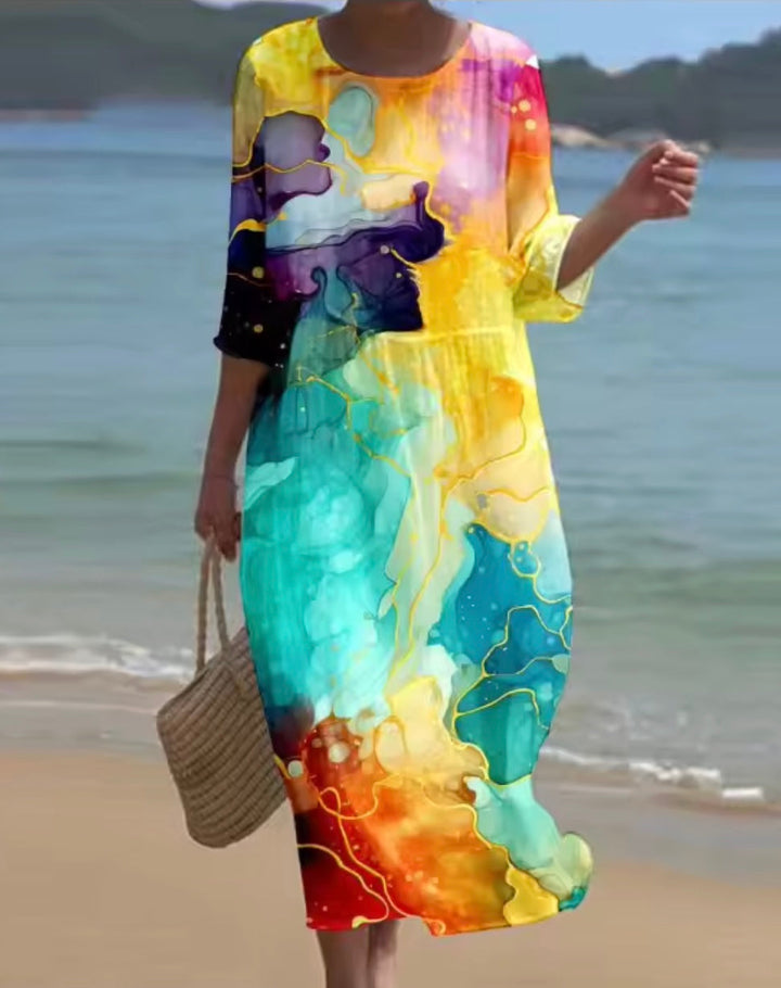 Marigold | Vibrant Floral Everyday Dress