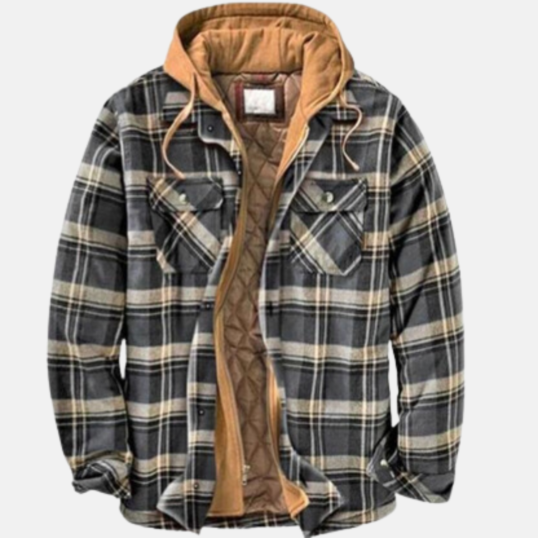 Clayton | Rugged Hooded Plaid Jacket