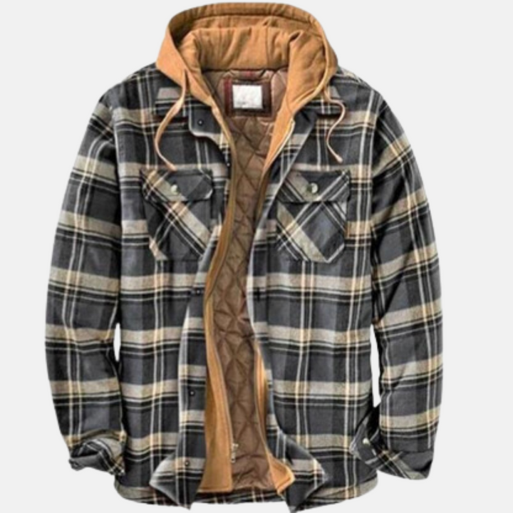 Clayton | Rugged Hooded Plaid Jacket