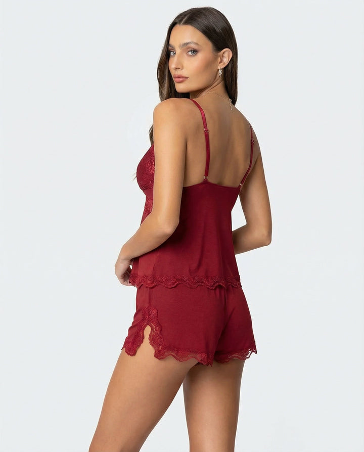 Noelle | Delicate Lace-Trimmed Two-Piece Set