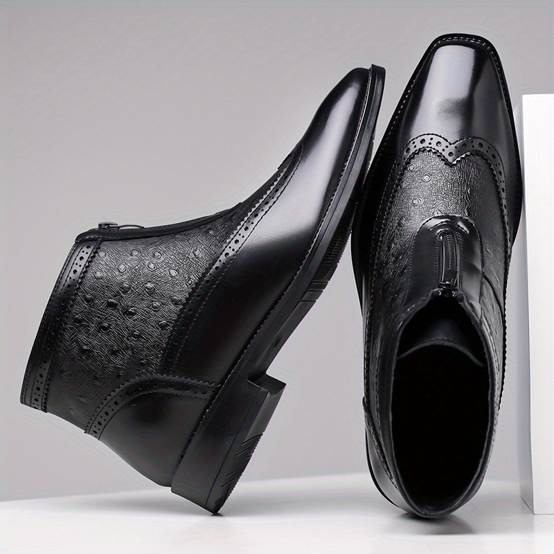 Harrison | Refined Textured Ankle Boots