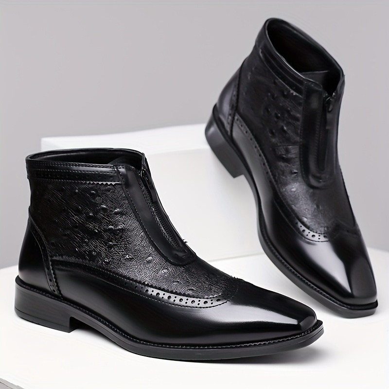 Harrison | Refined Textured Ankle Boots