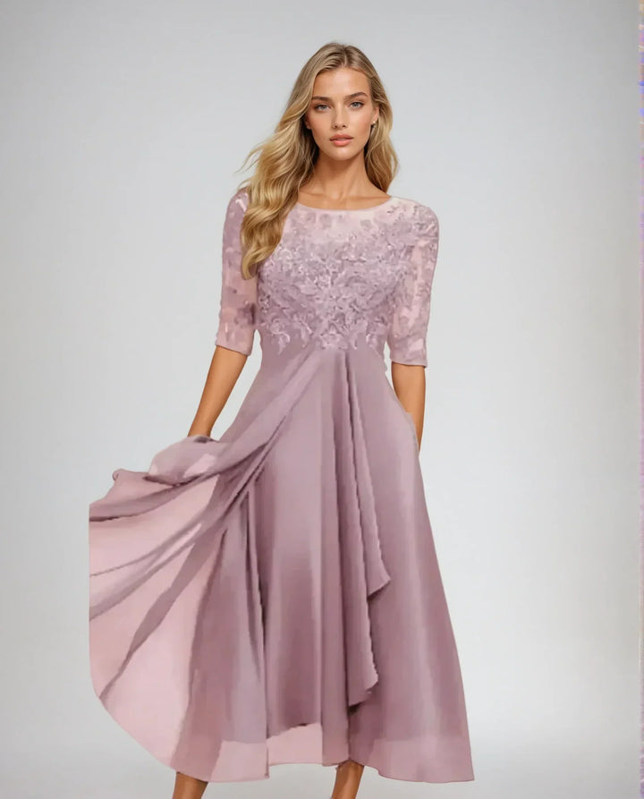 Eleanor | Elegant Lace Midi Dress
