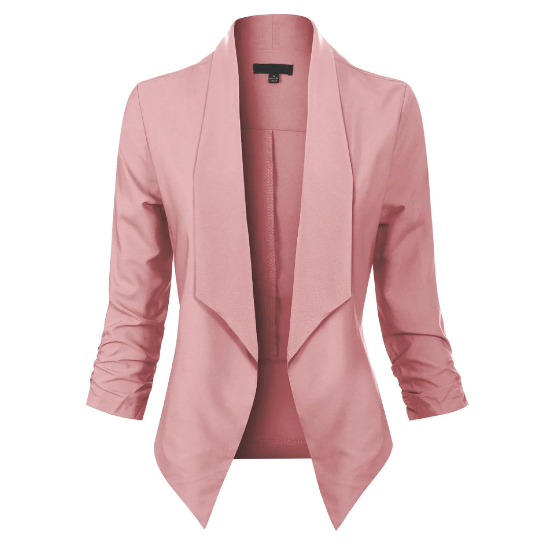 Gabrielle | Open-Front Draped Blazer