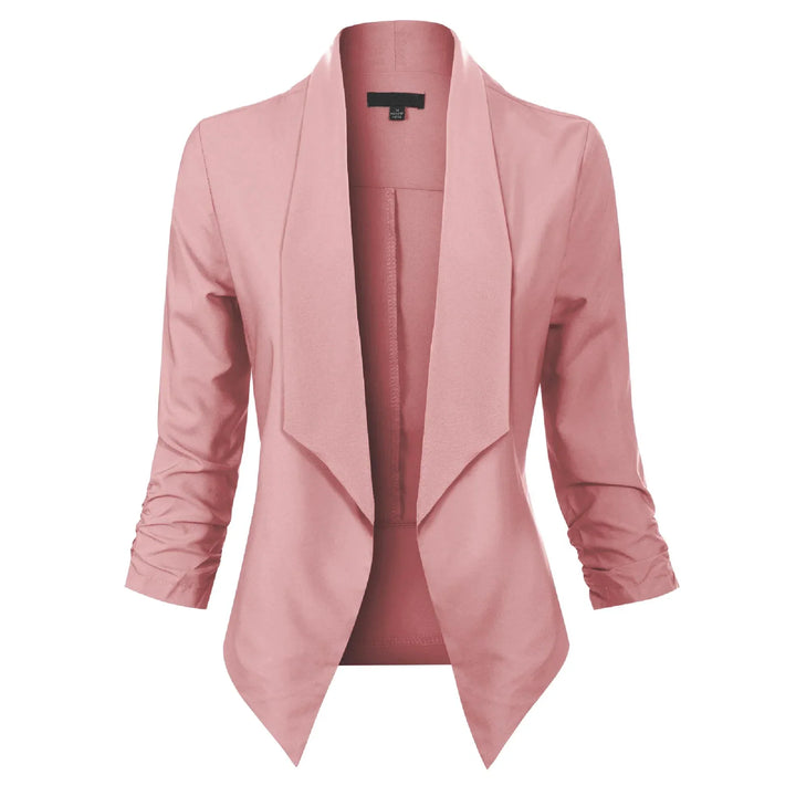 Gabrielle | Open-Front Draped Blazer