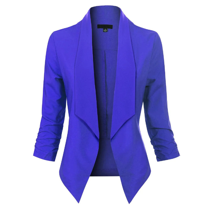 Gabrielle | Open-Front Draped Blazer