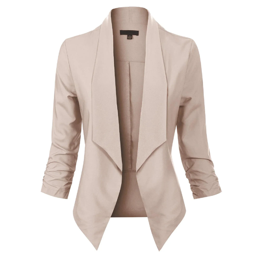 Gabrielle | Open-Front Draped Blazer