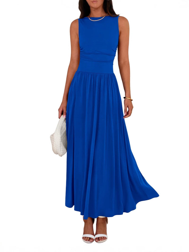 Madilyn | Sleeveless High Waist Midi Dress